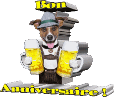 Messagi Francese Bon Anniversaire Animaux 003 