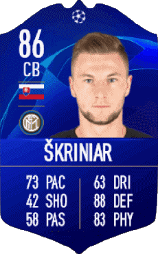 Multimedia Videospiele F I F A - Karten Spieler Slowakei Milan Skriniar 