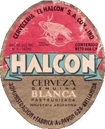 Bebidas Cervezas Argentina Halcon 