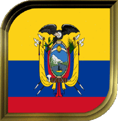 Drapeaux Amériques Colombie Carré 