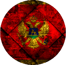 Bandiere Europa Montenegro Tondo 