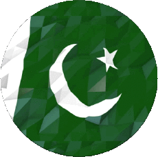 Fahnen Asien Pakistan Runde 