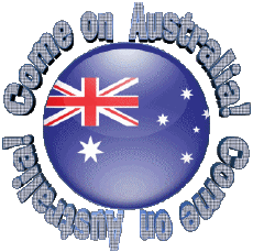 Nachrichten Englisch Come on Australia Map - Flag 