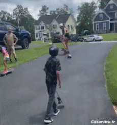 Humour - Fun Sports Skateboard Free Style Gamelle Fail 01 