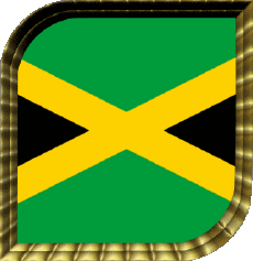 Drapeaux Amériques Jamaïque Carré 