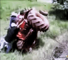 Humor -  Fun Transport Traktor Accident Fail 