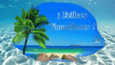 Messages Spanish Felices Vacaciones Animated Background 002 