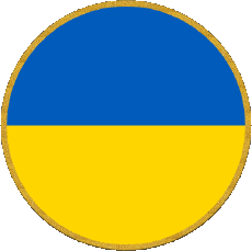 Fahnen Europa Ukraine Runde 