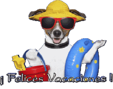 Messages Espagnol Felices Vacaciones Fond Transparent 03 
