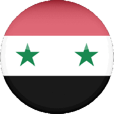 Drapeaux Asie Syrie Rond 