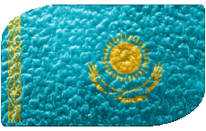 Flags Asia Kazakhstan Rectangle 