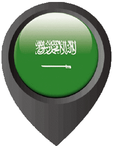 Drapeaux Asie Arabie Saoudite Epingle de Localisation 