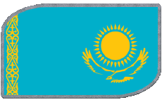 Flags Asia Kazakhstan Rectangle 