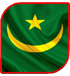 Flags Africa Mauritania Square 