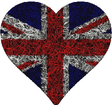 Bandiere Europa UK Cuore 