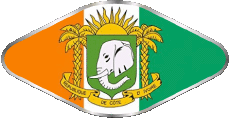 Bandiere Africa Costa d'Avorio Ovale 02 