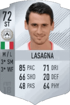 Multimedia Videospiele F I F A - Karten Spieler Italien Kevin Lasagna 