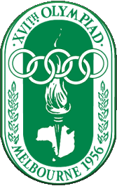 1956-Sport Olympische Spiele Geschichte Logo 