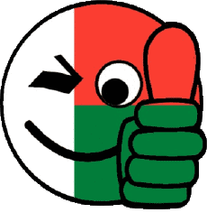 Flags Africa Madagascar Smiley - OK 