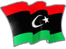 Fahnen Afrika Libyen Form 01 