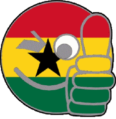 Drapeaux Afrique Ghana Smiley - OK 