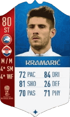 Multimedia Vídeo Juegos F I F A - Jugadores  cartas Croacia Andrej Kramaric 