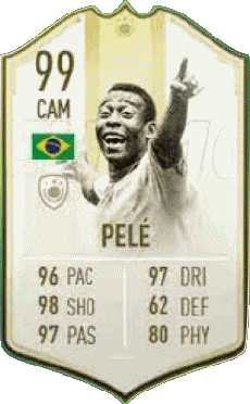 Multimedia Vídeo Juegos F I F A - Jugadores  cartas Brasil Pelé 