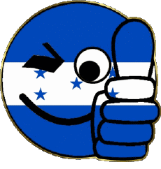 Fahnen Amerika Honduras Smiley - OK 