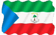 Bandiere Africa Guinea Equatoriale Sventola 