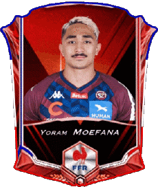 Sportivo Rugby - Giocatori Francia Yoram Moefana 