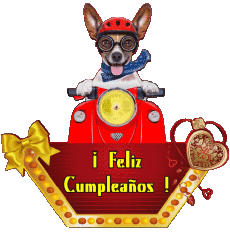 Messagi Spagnolo Feliz Cumpleaños Animales 010 