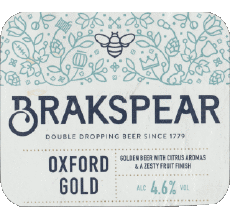 Oxford gold-Boissons Bières Royaume Uni Brakspear Oxford gold