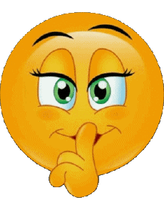 Messages Emoticônes Chut - Silence 