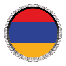 Bandiere Asia Armenia Rotondo - Anelli 