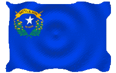 Drapeaux Amériques U.S.A - Etats Nevada Ondulation 
