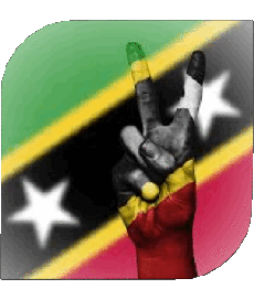 Fahnen Amerika St. Kitts und Nevis Platz 