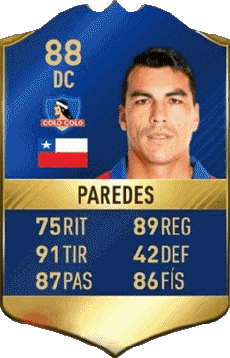 Multimedia Videospiele F I F A - Karten Spieler Chile Esteban Paredes 