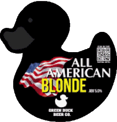 All american blonde-Getränke Bier UK Green Duck All american blonde