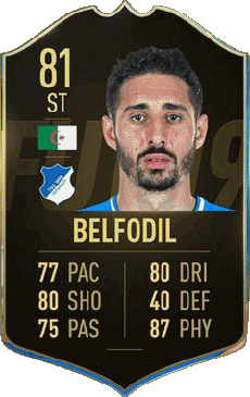 Multi Média Jeux Vidéo F I F A - Joueurs Cartes Algérie Ishak Belfodil 