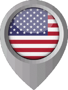 Fahnen Amerika U.S.A - National Standort-Pin 
