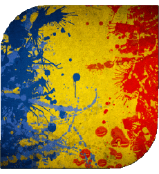 Flags Europe Romania Square 