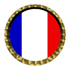 Fahnen Europa Frankreich National Rund - Ringe 