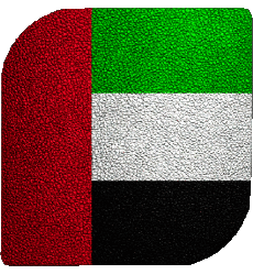 Drapeaux Asie Emirats Arabes Unis Carré 