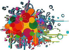 Messages Italian Buon Compleanno Astratto - Geometrico Transparent Background 008 