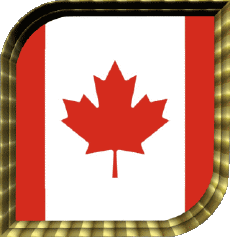 Bandiere America Canada Quadrato 