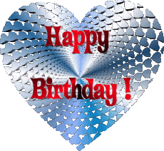 Messages Anglais Happy Birthday Heart 006 