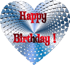Nachrichten Englisch Happy Birthday Heart 006 