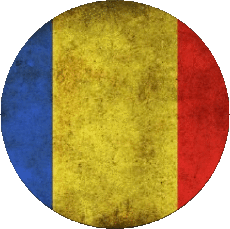 Fahnen Afrika Tschad Runde 