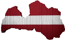 Drapeaux Europe Lettonie Carte 