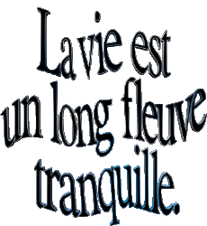 Multi Média Cinéma - France Humour Divers La vie est un long fleuve tranquille 